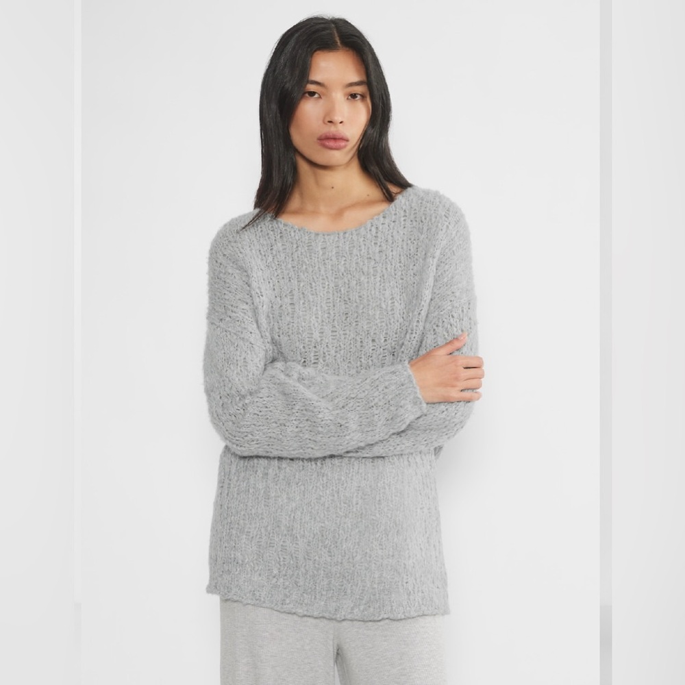 Cozy Gray Women's  Riva Sweater Aritzia
